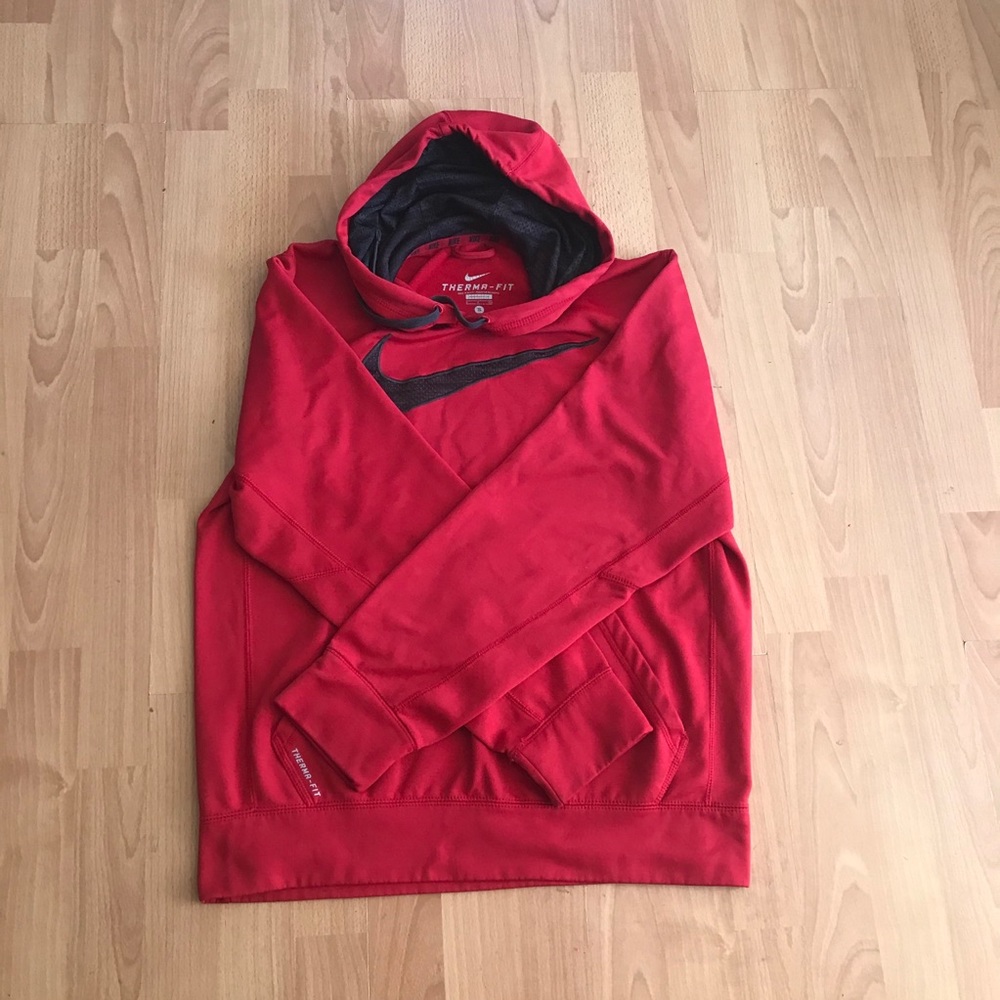 - Nike therma-fit hoodie red size small - Picture 2 of 7